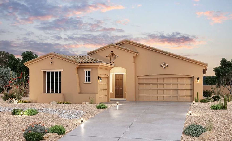 New construction Single-Family house Hacienda Series - Coral, 3051 North 202nd Drive, Buckeye, AZ 85326 - photo