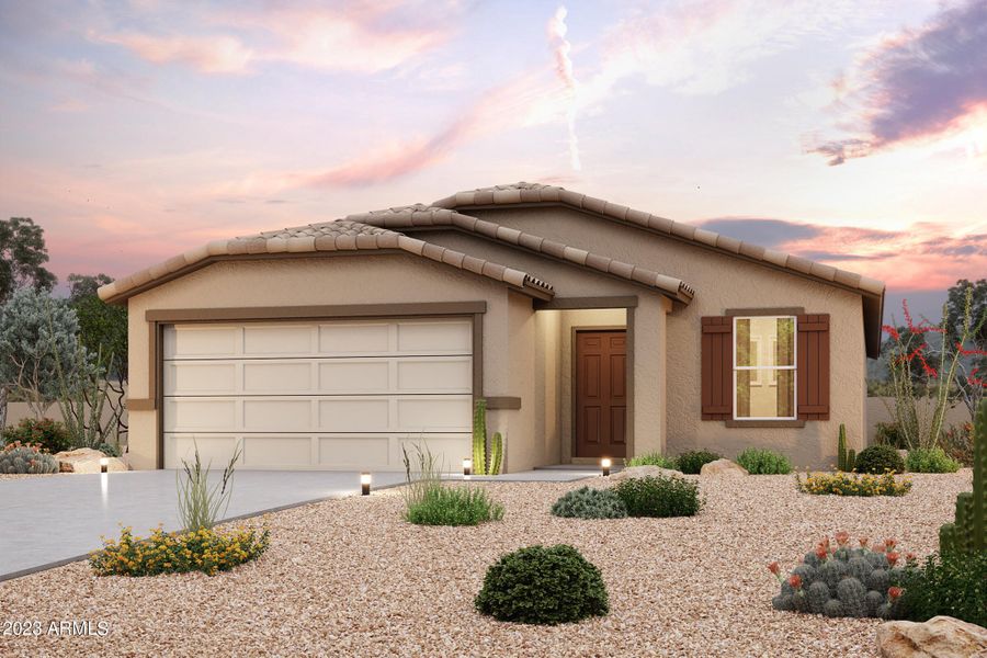 New construction Single-Family house 3540 N Bandelier Drive, Eloy, AZ 85131 PALMERO - photo