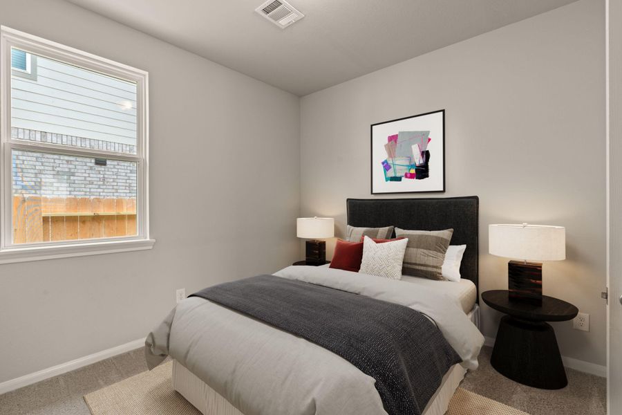 Fourth bedroom. Note: Sample product photo - actual exterior and interior selections may vary by homesite