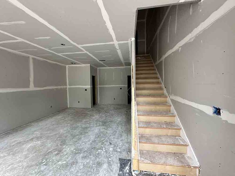 Stairs to Terrace Level Construction Progress