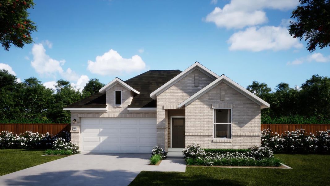 Elevation B | Nicholas | Topaz Collection – Freedom at Anthem in Kyle, TX by Landsea Homes