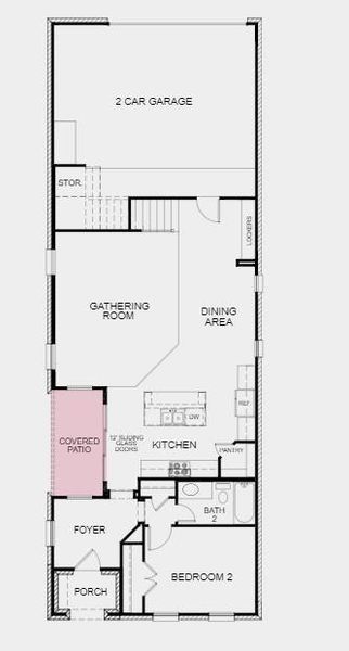 Structural options added include: Sliding door unit in family room, base cabinets at laundry, shower at bath 2, walk-in shower at owner's bath, gas drop for future outdoor grill, pre-plumb for future laundry sink.