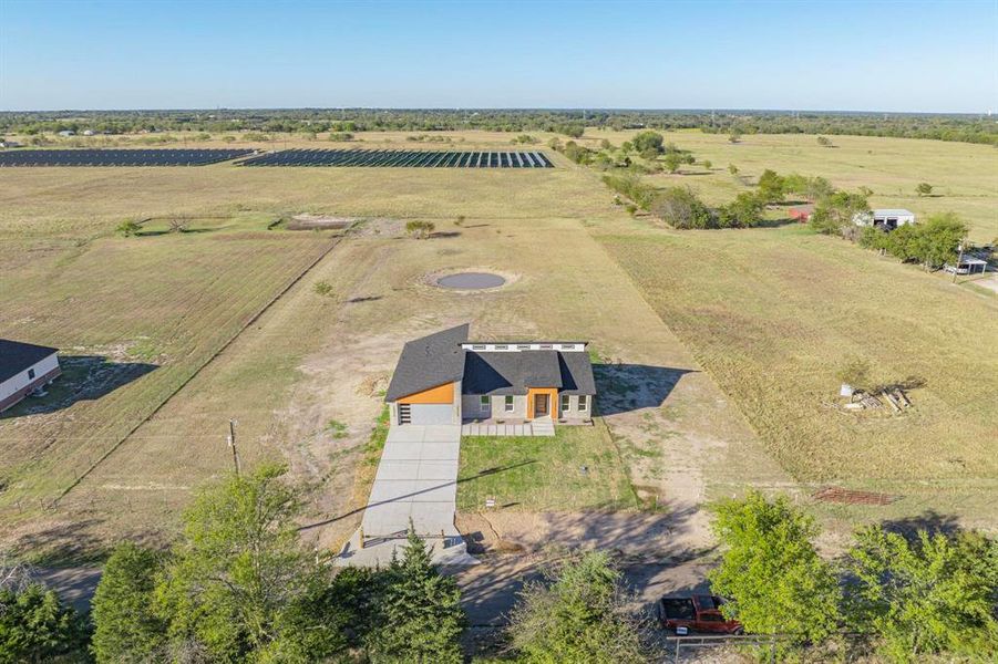 Bird's eye view featuring a rural view