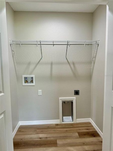 Laundry closet