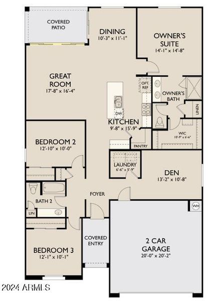 Sabino- Lot 438- Marigold Floor Plan