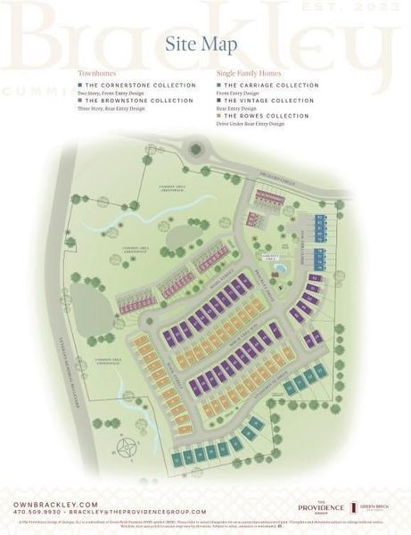 The Brackley will be a mixed-use community with spectacular townhomes and single family  floorplans.