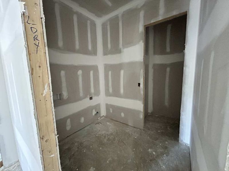 Laundry Room Construction Progress