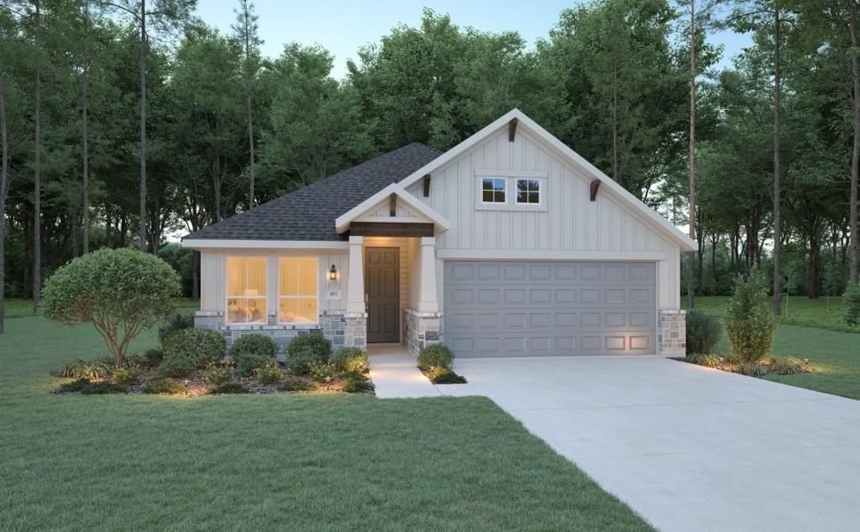 New construction Single-Family house Maple, 2803 Parthenon Place, Roman Forest, TX 77357 - photo
