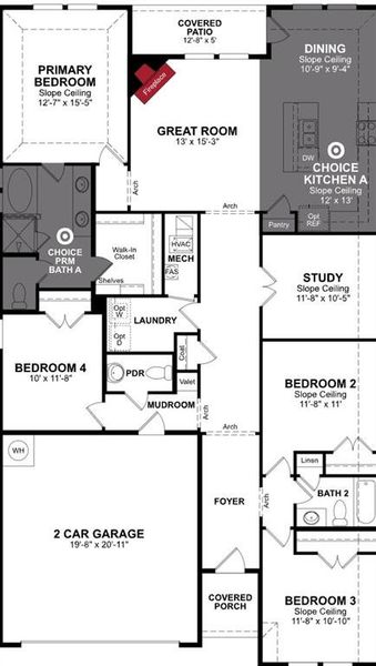 Beazer Homes Goodland Avalon plan