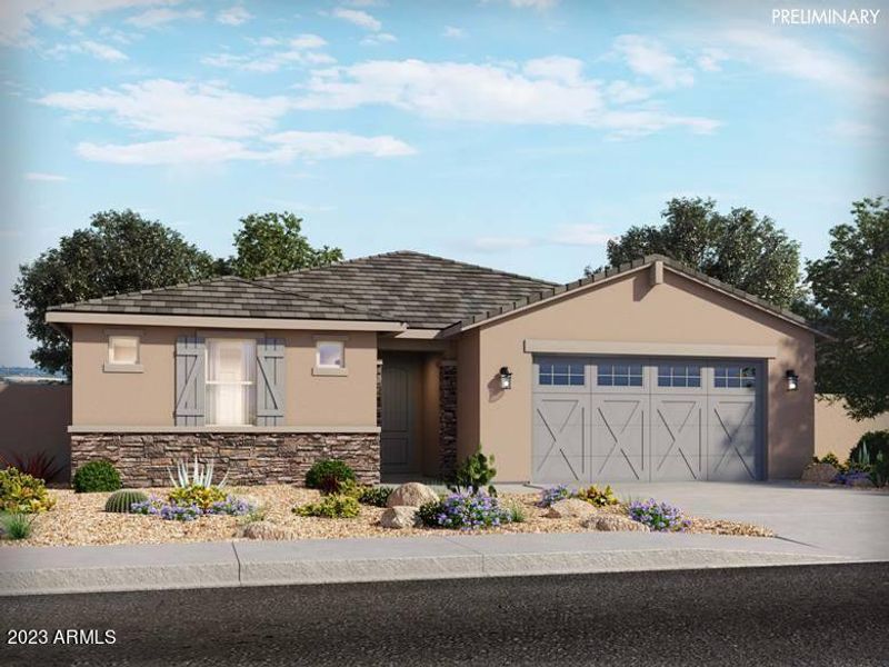 New construction Single-Family house 41585 W Coyote Run, Maricopa, AZ 85138 Bailey- photo