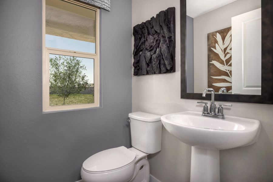 Powder Bathroom | Clementine | Mandarin at Citrus Park | New Homes in Goodyear, AZ | Landsea Homes