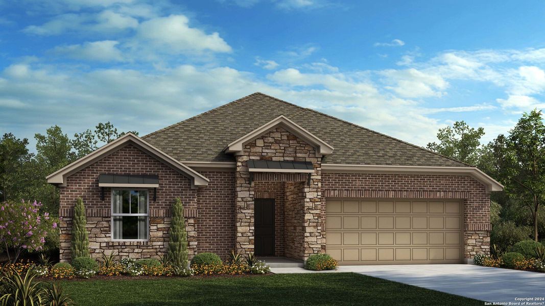 New construction Single-Family house 1867 Front Porch, New Braunfels, TX 78132 Cameron- photo
