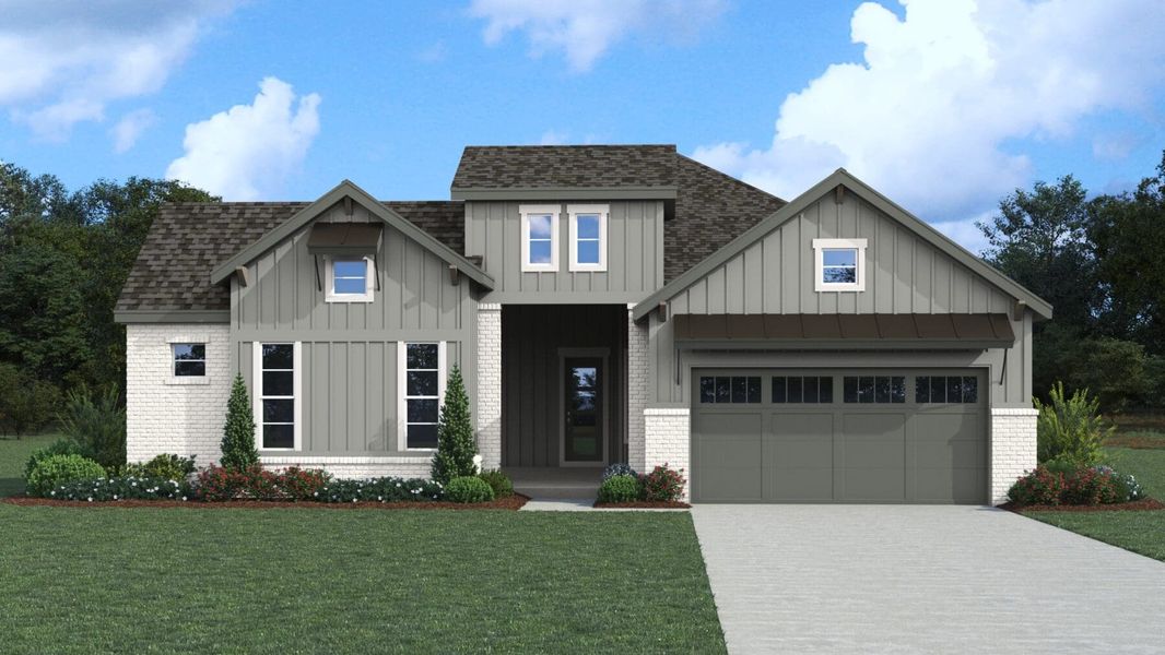 Sitterle Homes Houston Elevation E Fulshear Lakes Gardens Rochelle