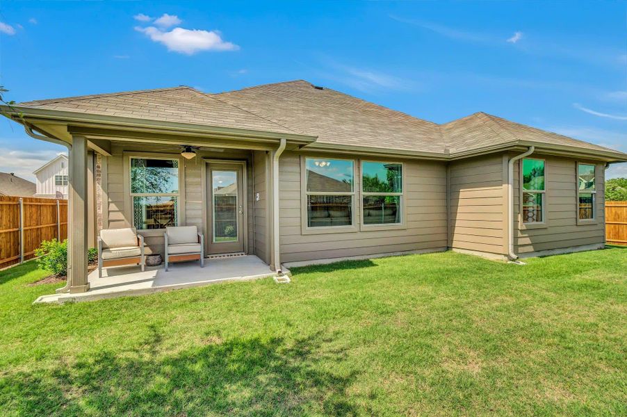 Back Yard | Concept 1730 at Silo Mills - Select Series in Joshua, TX by Landsea Homes
