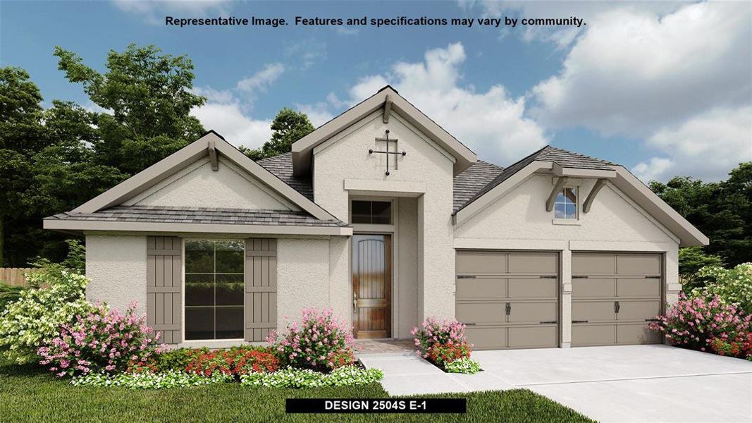 New construction Single-Family house Design 2504S, 104 Lake Como Point, New Braunfels, TX 78130 - photo