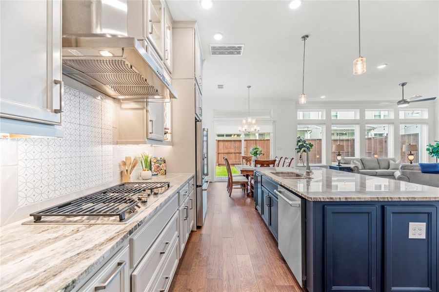 Perfect workspace! Hardware on cabinetry