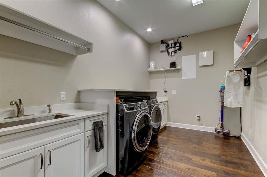 Spacious laundry room, main floor