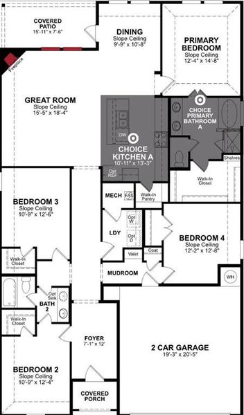 Beazer Homes Verandah Teton plan