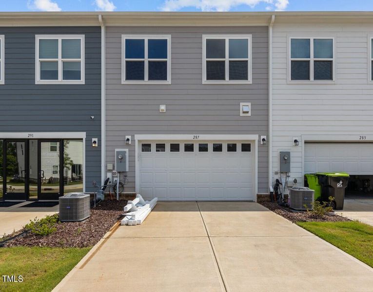 Two car rear load garage