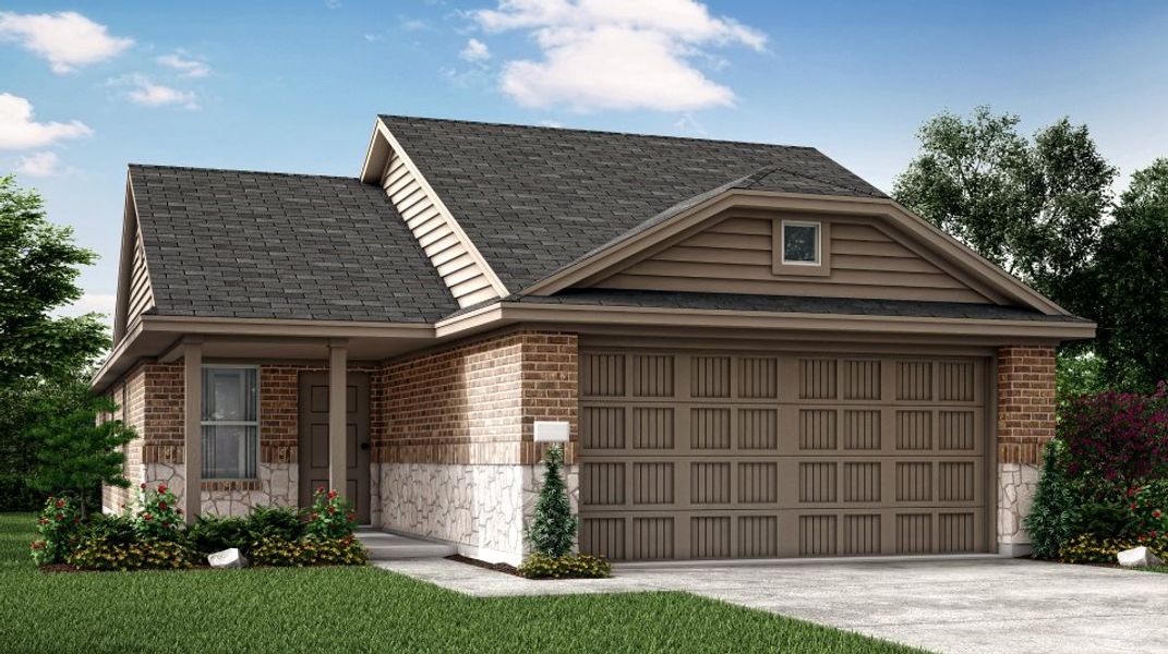 New construction Single-Family house 1037 Cencerro Lane, Fort Worth, TX 76052 Red Oak II- photo