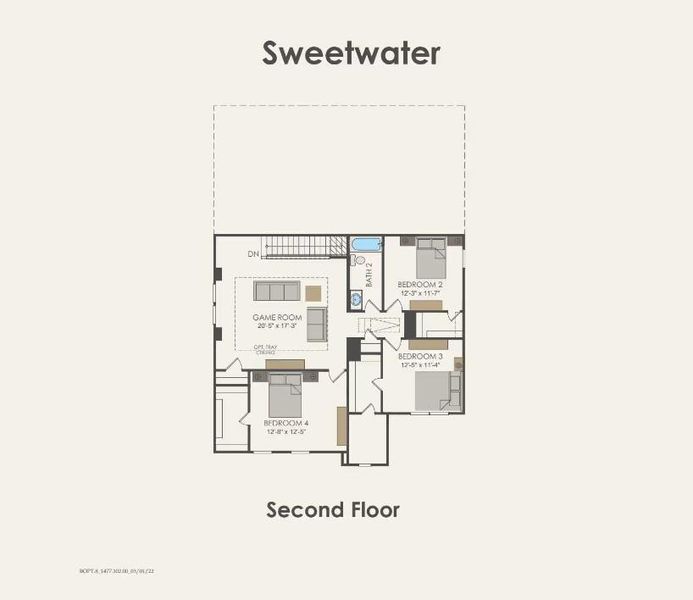 Pulte Homes, Sweetwater floor plan