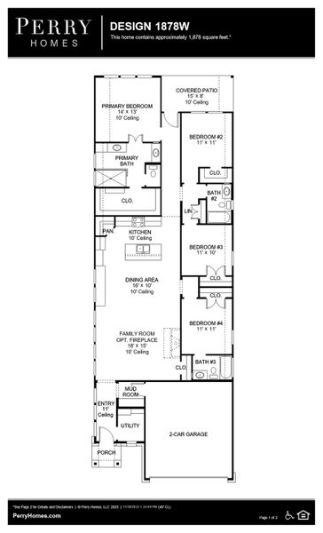 Floor Plan for 1878W
