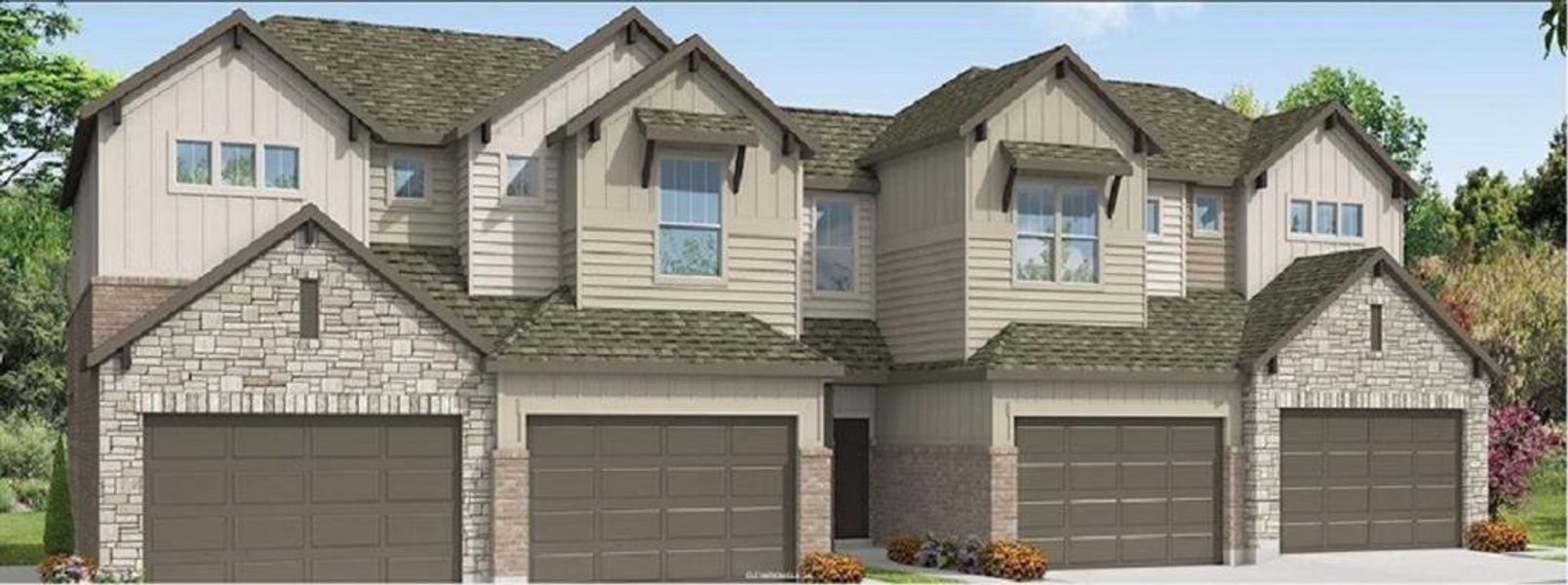 New construction Townhouse house 2500 Forest Creek Dr, Unit 1304, Round Rock, TX 78665 Champagne (1815-CS-20)- photo