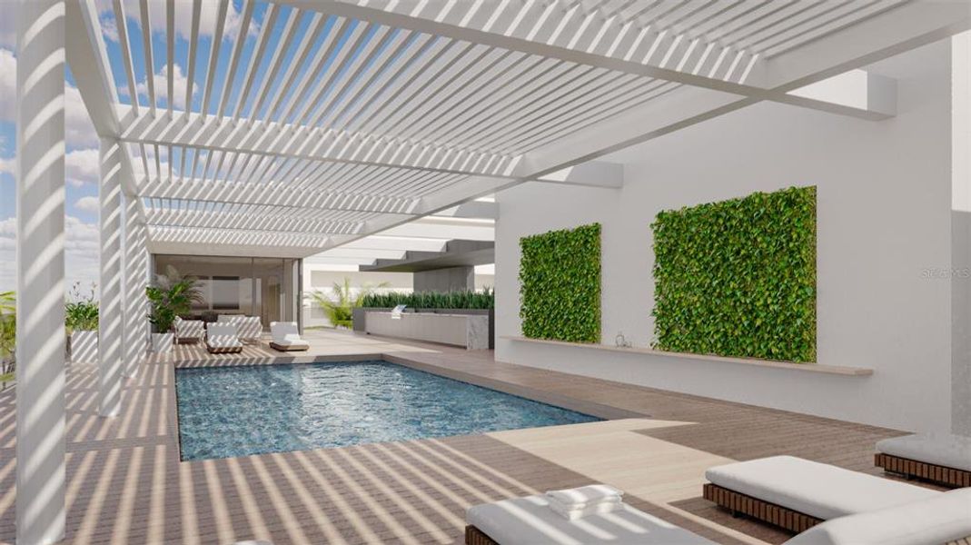 West-Facing Rooftop Pool Terrace & Social Lounge