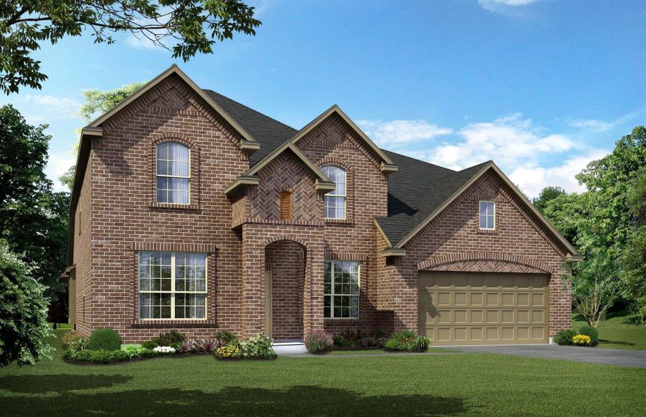 Elevation C | Concept 3218 at Belle Meadows in Cleburne, TX by Landsea Homes