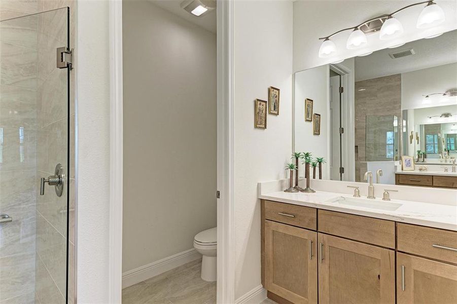 Primary Bathroom, Water Clostet, second Vanity