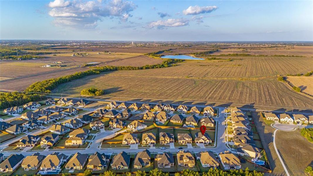 Drone / aerial view featuring a rural view