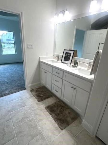 Bathroom featuring vanity