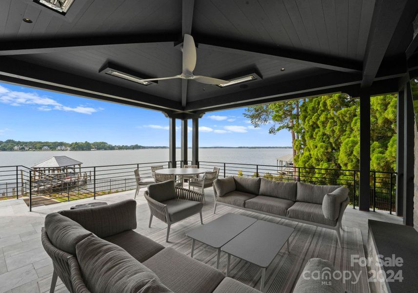 Covered Patio off of the Kitchen.