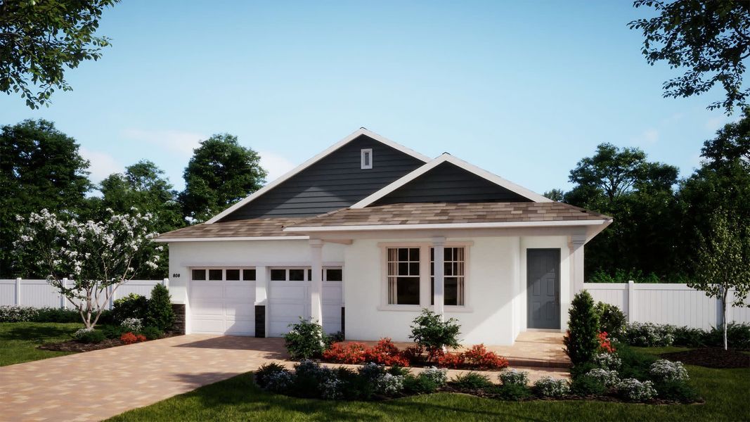 Sabal Colonial Revival Elevation | Harrell Oaks in Orlando, FL by Landsea Homes