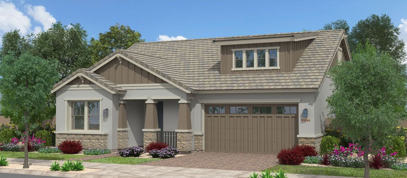 New construction Single-Family house 22929 E. Carriage Way, Queen Creek, AZ 85142 Redwood- photo