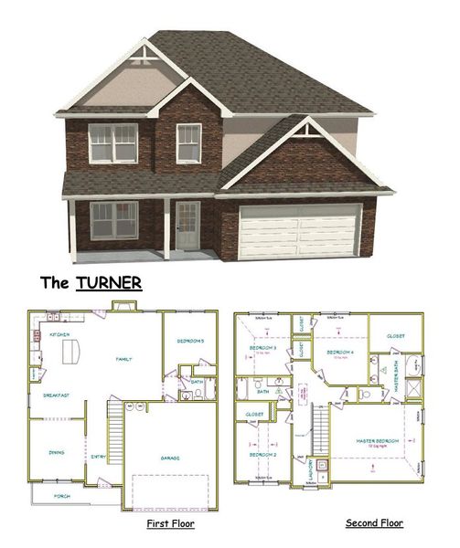 New construction Single-Family house Turner, 3066 Rex Road, Rex, GA 30273 - photo
