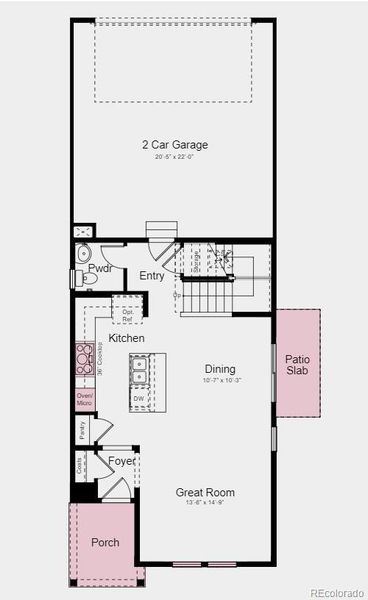 Structural options added include: patio, built in appliances in kitchen