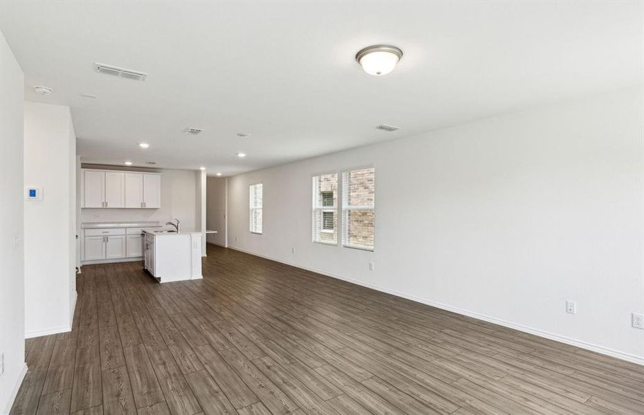 Expansive gathering room *real home pictured