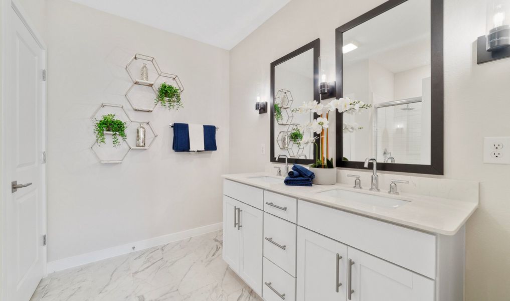 Decorative mirrors and sconces