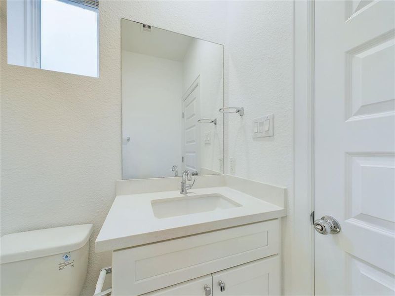 First floor full bath vanity
