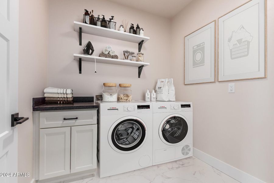 Laundry Room Staged