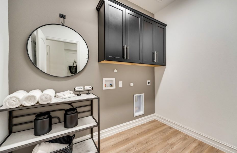 Spacious laundry room