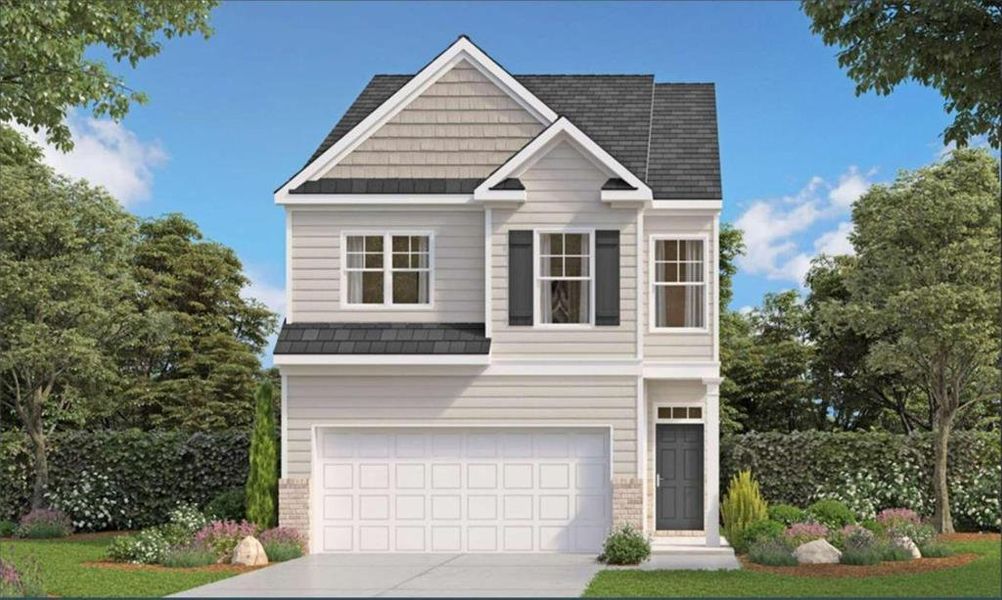 New construction Townhouse house 1442 Gray Branch Drive, Lawrenceville, GA 30045 Stratford- photo