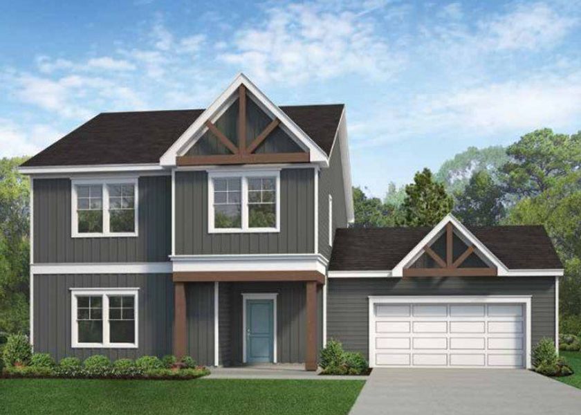 New construction Single-Family house The Charlotte, 204 Kavanaugh Road, Wake Forest, NC 27587 - photo