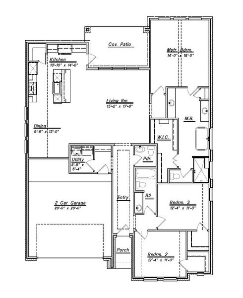 New construction Single-Family house Floor Plan 1936, 2723 Bayrose Drive, Texas City, TX 77510 - photo