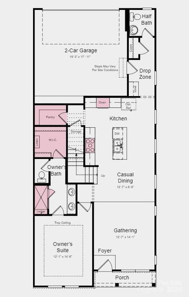 Structural upgrades added: Gourmet kitchen, dual owner's suite with bath 3, owner's  bath 2, walk-in pantry and 2nd floor laundry, study in place of flex, and tray ceiling at owner's suite.