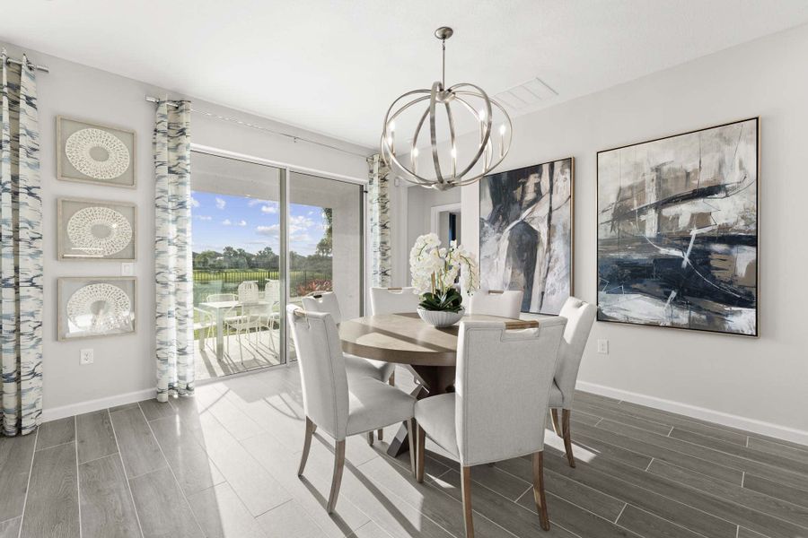 Dining Room - Serenity - The Courtyards at Waterstone in Palm Bay, Florida by Landsea Homes