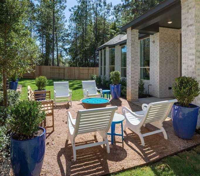 Patio and Back Yard - Representative Photo