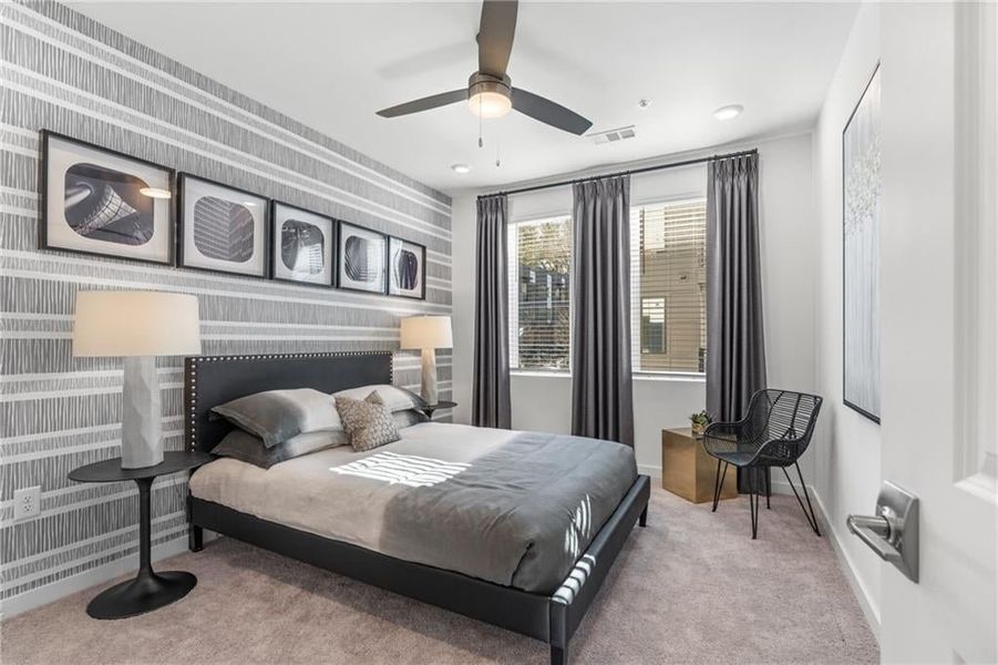 Spacious bedrooms, split layout and oversized windows. *Model Home-Representative purposes only*