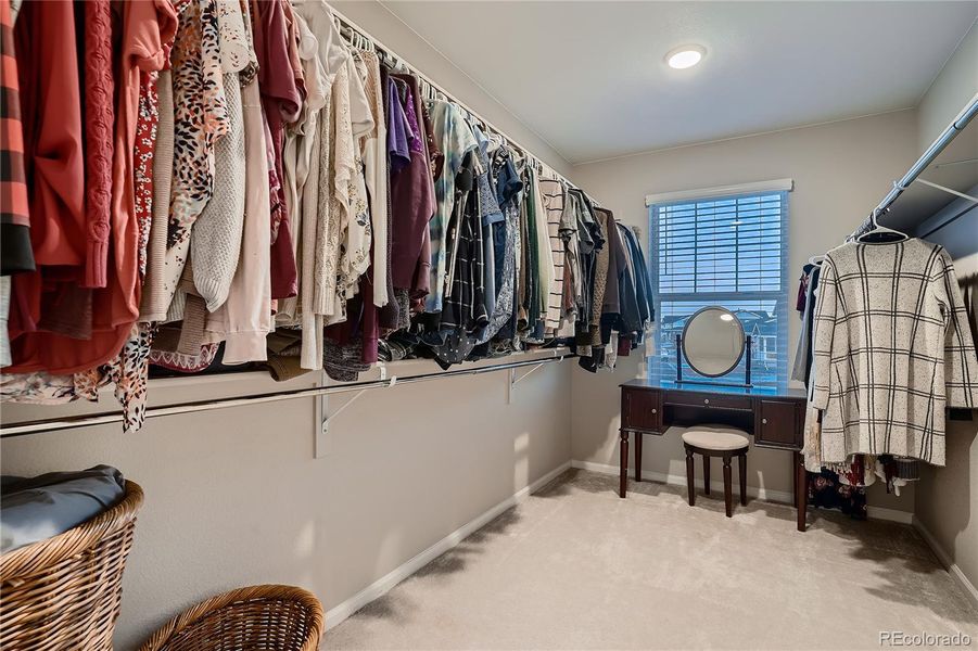 Enormous Primary Closet.